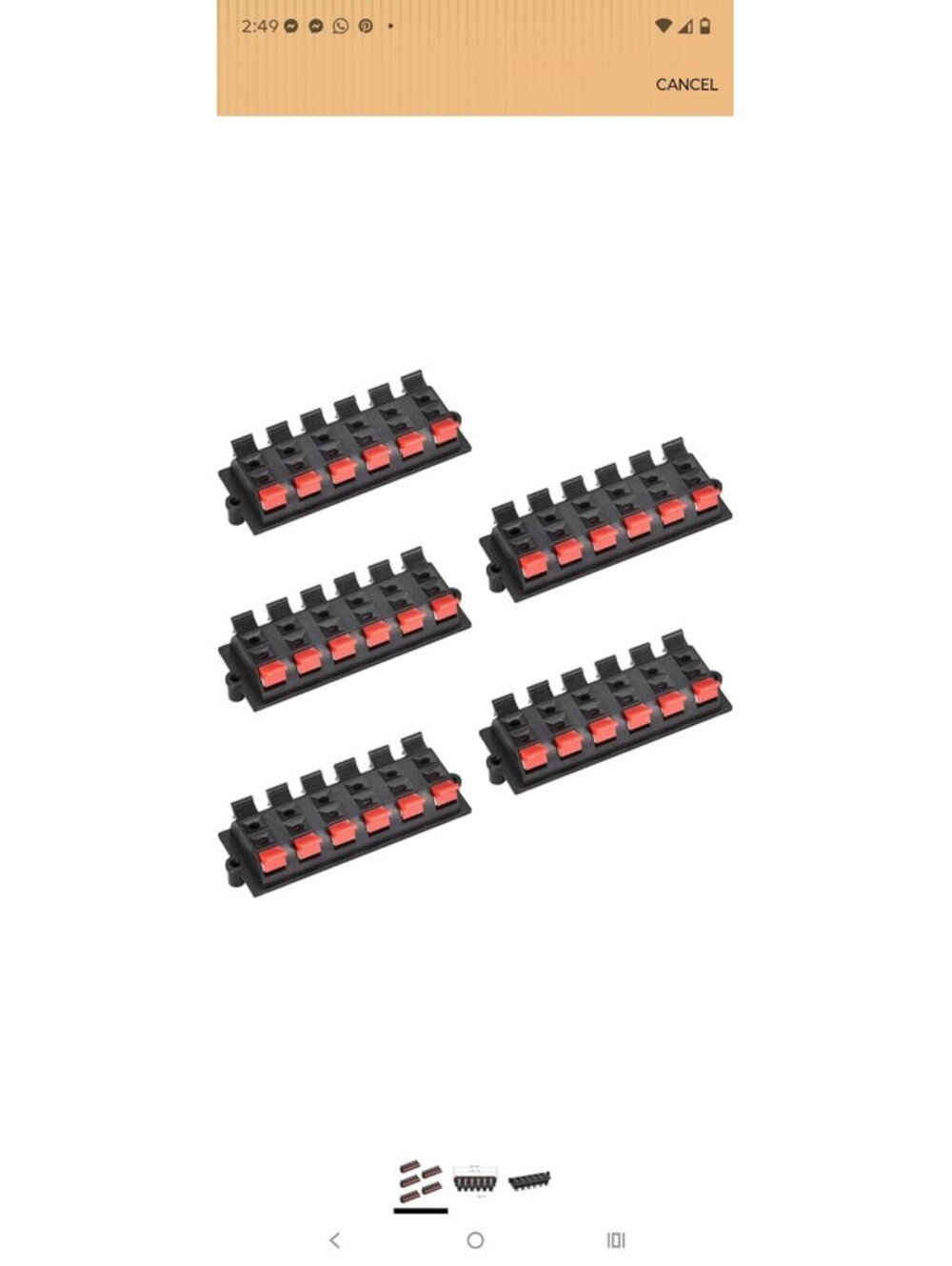 uxcell 2 Row 12 Way Spring Speaker Terminal Clip Push Release Connector